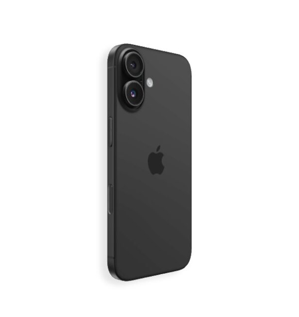 На изображении показан экран Apple iPhone 16 (Black) – мощный айфон с пользовательским интерфейсом. На экране видны различные приложения и виджеты, организованные в сетку. Изображение не выражает никаких конкретных эмоций. Это простое представление экрана iPhone.
